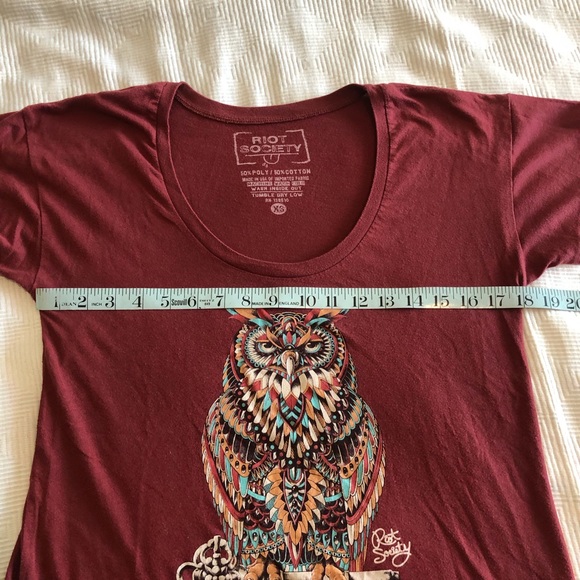 Riot Society Owl Graphic T-shirt - Picture 6 of 6